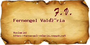 Fernengel Valéria névjegykártya
